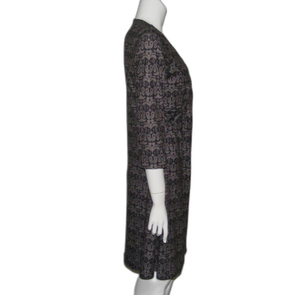 PrAna Dress, M, Black/gray Jersey print, Surplice V-neck, Recycled material - Picture 6 of 13